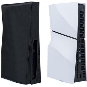 Mcbazel PS5 Slim Dust Cover Anti-Scratch Protective Cover Dustproof for Playstation 5 Slim Digital/Disc Game Console-Black