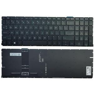 Voor HP 455 450 G8 G9 655 650 Russisch/VS/VK/Spaans/Latijns/Frans laptoptoetsenbord met achtergrondverlichting/GEEN achtergrondverlichting(US with backlit)