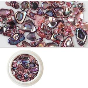 Abalone Sea Stone Shell voor Nail Art Decor onregelmatige textuur dunne plakjes nagels Charms manicure ontwerp professionele accessoires-BK17