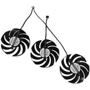 PLD09210S12HH PLD09210B12HH Video VGA-koelventilator voor MSI RTX 3070 3080 3090 Ti voor GAMING X TRIO SUPRIM-X GPU grafische kaartkoeling(S12HH Triple Fan)