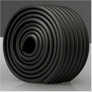 Soft Rubber Foam Padding Corner Guard Zelfklevende schuimrubberen stootstrips for meubels, veelkleurig, verschillende maten(Schwarz,6m/19.68ft)