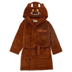 Gruffalo & Friends Kids Brown Gruffalo Badjas | Omarm Cozy Comfort in deze Unisex Kamerjas | Perfect voor speels loungen, ontspanning en eindeloos plezier