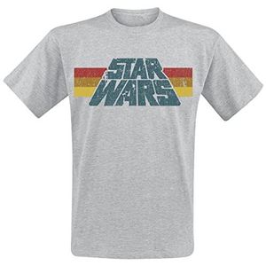 Star Wars Vintage 77 T-shirt grijs gemêleerd XXL 97% katoen, 3% polyester Fan merch, Film