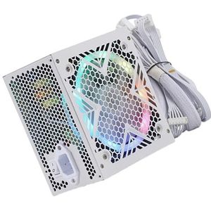 550W Desktop Voeding Met 12CM Kleur Lichteffecten Koelventilator Efficiënte Ventilatie Frame Voor Geoptimaliseerde Luchtstromen Computer Voeding