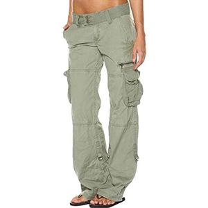 Women's Cargo Pants with Multi Pockets Casual Hiking Trousers Outdoor Work Trousers