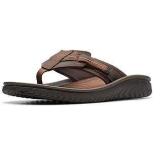 Clarks Heren Wesley Sun Flip-Flop, bijenwas leer, 6 UK, Bijenwas Leer, 39.5 EU