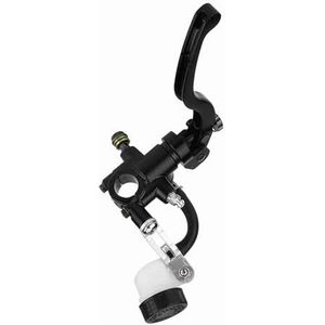 Premium 22 Mm Hydraulische Remhendel van de Remstoothendel voor Motorfiets - Verbeterde Prestaties met Gietstukken en Zuigers - Universal Fit (Linksbovenpomp)