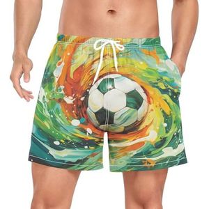 Niigeu Sport Voetbal Voetbal Mannen Zwembroek Shorts Sneldrogend met Zakken, Leuke mode, S