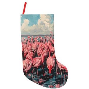 Flamingo Print Kerst Kousen,Vakantie Party Decoraties