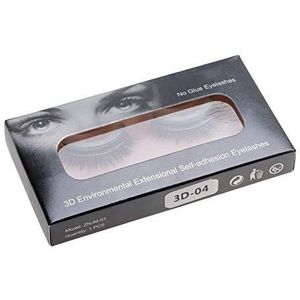 Valse wimpers, kunstmatige wimpers, herbruikbare 3D-professionele zelfklevende wimperverlengingsset zonder stimulatie voor wimperverlenging (04#)