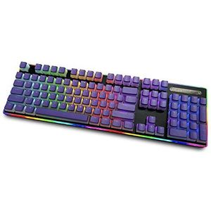 Topwang Pudding Keycap Set - 108 Toetsen, Dubbel Shot PBT, ANSI/ISO Translucent OEM Contour, Backlight Compatibel, Voor 60% / 87 TKL / 104/108 Cherry MX Mechanisch Toetsenbord