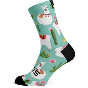 Sox Llama Crew Socks, turquoise, 38-42