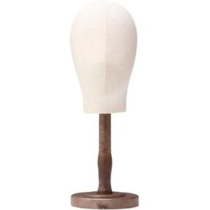 Pruikenstandaard Mannequin Hoofd, Hoedenrek Staand met Voet Hoedenhouder Pruikenhouder for Hoeden Pet Hoofdband Thuis Salon(Antique color Medium)