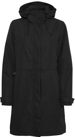 North Bend Outdoormantel 'Malika'  zwart