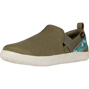 Teva Dames W Voya Slip op Loafer plat, Groene Cayambe Verbrande Olijf Cbolv, 36 EU