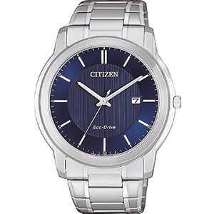 Citizen Analoog Eco-Drive polshorloge voor heren, zilver, armband