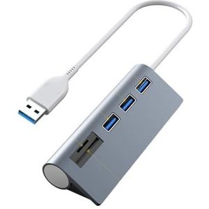 USB C-hub met SD/TF-kaartlezer-splitter for computeraccessoires USB-adapter 5-poorts USB 2.0-hub(USB HUB with SD TF)