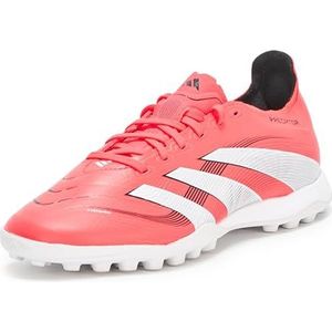 adidas Uniseks Predator League Turf Voetbal Boots Schoenen, Rood Lucid Wit Zwart, 42 EU