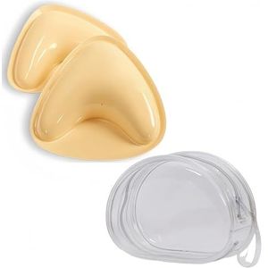 SDXCJY Push-up pads, dubbelzijdig klevende pushpads, zelfklevende tepelcover en beha-pads, 2-in-1 herbruikbare push-up-plakbeha, ideaal voor sport, badpakken en jurken, nude, Eén maat