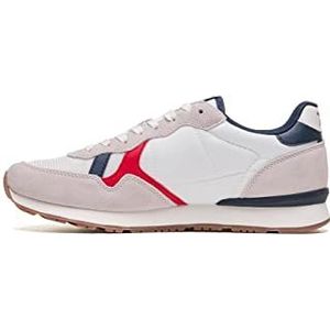 Pepe Jeans Heren Brit Man Heritage Sneaker, Wit, 43 EU