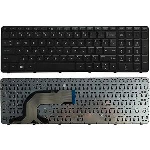 ONS Nieuwe laptop Toetsenbord for HP 15-g000 15-r000 15-g 15-r 250 G3 255 G3 256 G3 15-r007nc 15-r008nc 15-r009nc 15-r010nc met Frame (Color : Svart)