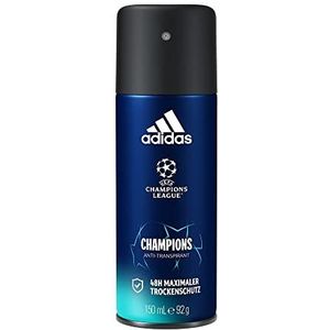 adidas UEFA 8 Anti-transpirant deodorant spray voor hem, spannende frisse geur, tot 48 uur droog fris gevoel, 150 ml