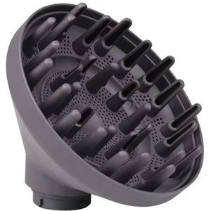 Diffuseropzetstuk voor Dyson Airwrap lange tang diffuser voor Dyson air wrap accessoires voor haardroger, krullend en golvend haar, transformerende air wrap krultang donkergrijs zwart