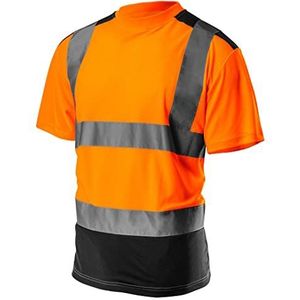 NEO TOOLS Heren veiligheidsjack werkjas Warn Fleece Jacket (maat S - XXL) (oranje/geel) | of set met thermische waterdichte broek | Warme, comfortabele en lichte jas