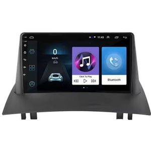 Android 14 Autoradio 9 inch touchscreen voor Renault Megane 2 2002-2009 Autoradio Navigatie met Carplay met GPS navigatie Bluetooth FM USB Steering Wheel Control(F8 4G+64G)
