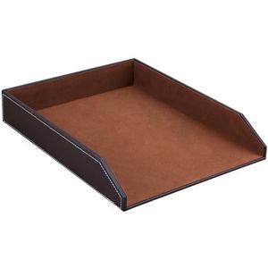 KINGFOM™ Brievenbakje A4 - Bruin - Kunstleer - Robuust en Duurzaam
