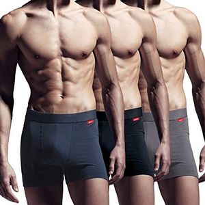 Tencel Modal Boxershorts voor heren, van biologisch katoen, milieuvriendelijk, premium kwaliteit, ultrazacht, rekbaar, comfortabel, verpakking met 2 of 3 milieuvriendelijke boxershorts, meerkleurig, 3 stuks, XXL
