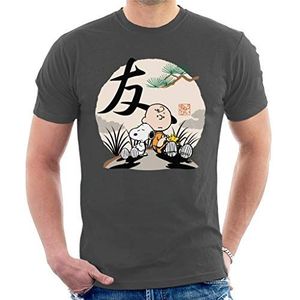 Peanuts Charlie Brown & Friends Japan T-shirt voor heren