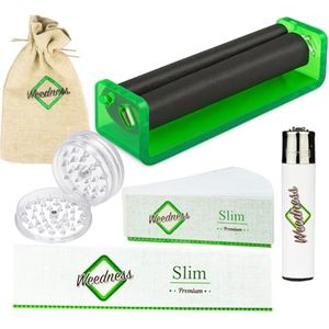 Weedness Joint Draaibank voor King Size Paper 110 mm 6-delige set - conische rolling machine sigarettenroller roller lange sigaretten rolmachine draaimachine set