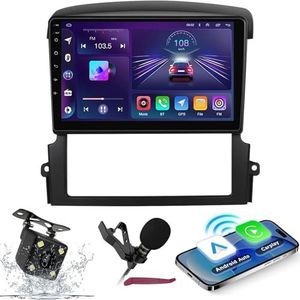 Android 14 Autoradio Navi voor K-IA Sorento 2002-2011 9 ""Schermradio met draadloze carplay Android Auto GPS Navigatieondersteuning Bluetooth 5.0 HIFI FM 5G-WiFi SWC MIC-camera,M300s