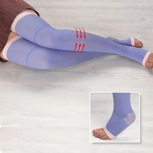VitaEasy Compressiekousen voor de nacht, blauw, maat S/M, 2 stuks