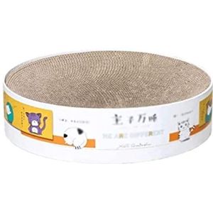 Kattenkrabplank Krabplank Krabmatten Cat Grinder Cat Scratch Board Creative Gegolfd Bescherming Sofa Cat Scratch Board Voor Indoor Cat Training Toy Kattenkrabber Krabmat (Size : 41 * 41 * 10cm)