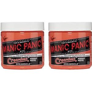 Manic Panic Dreamsicle Pastel Crème Classic, Vegan, Cruauté-vrij, Oranje, Semi-permanente haarverf, 2 x 118 ml