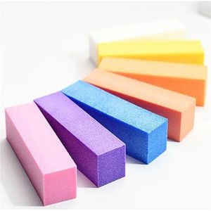 schuurgereedschap sponsblok, Kleurrijke polijst- en schuurvijlen, blokpedicure, manicure, nagelverzorging(Mix Color,5pcs)