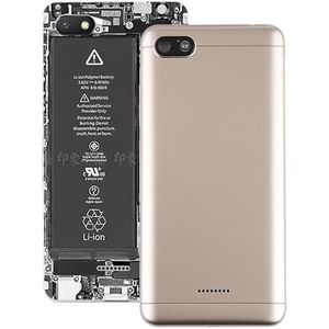 Reparatie van mobiele telefoons Achteromslag met zijtoetsen voor Xiaomi Redmi 6a (goud)