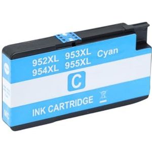 Compatibele 952XL 953XL 954XL 955XL inktcartridge for O-ficejet Pro 7720 7730 7740 8210 8218 8710 8715 8718 8720 8730 8740(1Pcs Cyan)