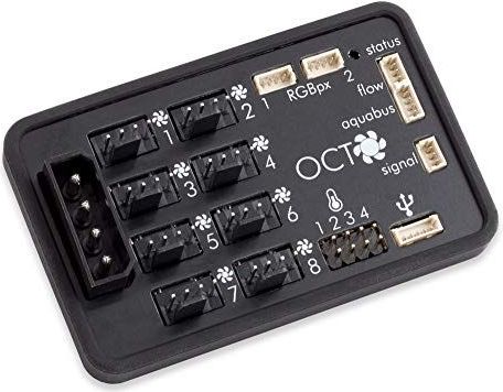 Aqua Computer - OCTO - Ventilatorbesturing - Programmeerbaar - 8-Kanaals - Tot 100 W