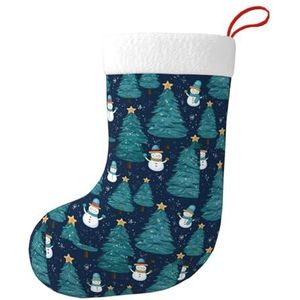 MGGAklp Kerst Sneeuwman Print Kerst Kousen Snoep Zakken Voor Familie Vakantie Party Kerstboom Decoraties