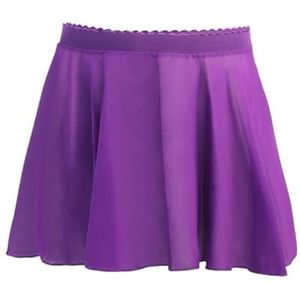 Chiffon rok voor dames, ballet-taille-tricot, chiffonrok, ballet-chiffon-wikkelrok, meisjes-ballet-chiffon-wikkelrok, dansrok voor peuters en kinderen, lila, XL for150-165cm