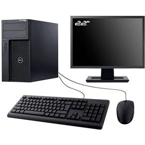 DELL PC Precision T1700 MT Display 22 inch Intel I5-4570 RAM 32 GB SSD 240 GB W11 WiFi (gereviseerd)