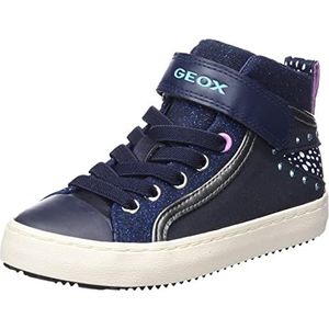 Geox J Kalispera Girl M meisjes Sneakers, Donkerblauw, 30 EU