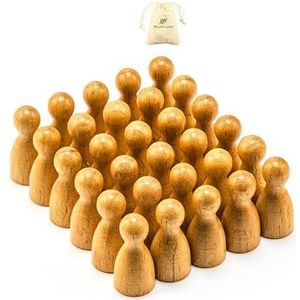 Waldfelsen® Halmakegels: 30 halmakegels van beukenhout als blancomateriaal of accessoires