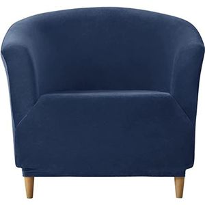 Clubstoel Slipcover Strekkende stoel Stoel Dust-Proof Cover Langelstoel Slipcovers Verwijderbare wasbare meubelbeschermer met elastische bodem Hoezensets(Color:Navy Blue)