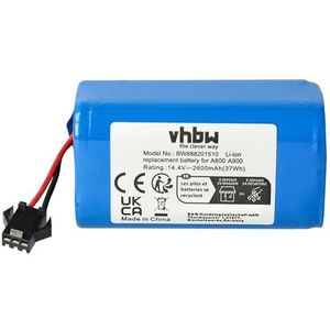 vhbw Batterij compatibel met Eufy Robovac R500 Home Cleaner Home Robotstofzuiger (2600mAh, 14,4V, Li-Ion)