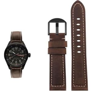 20mm 22mm 24mm 26mm handgemaakte horlogeband geschikt for Tissot geschikt for Seiko geschikt for Citizen Vintage lederen horlogeband band (Color : Dark brown-black, Size : 20mm)