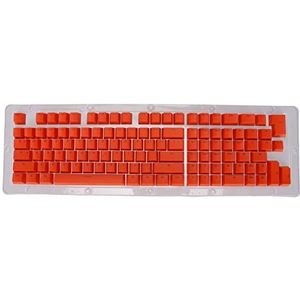 PBT Keycaps, Oliebestendige Coating OEM-hoogte Toetsenbord Keycaps Ergonomisch Ontwerp voor de Meeste Mechanische Toetsenborden (mini-oranje rood)